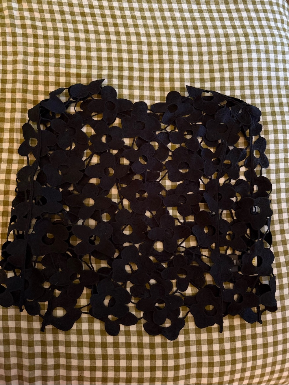 Black Floral Lace Blouse